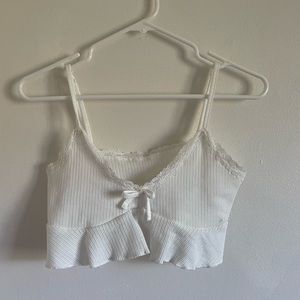 white crop top